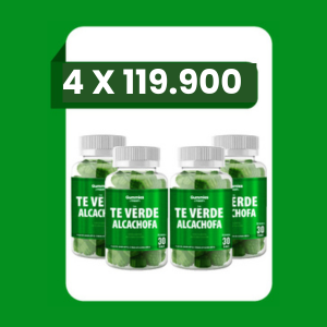 4 X Gomitas DE TÉ VERDE